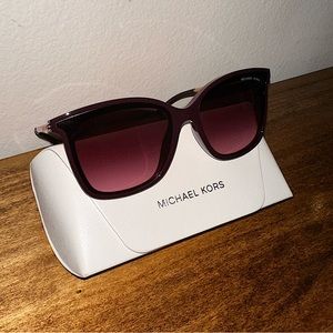 Michael Kors ZERMATT Square Sunglasses in Plum
